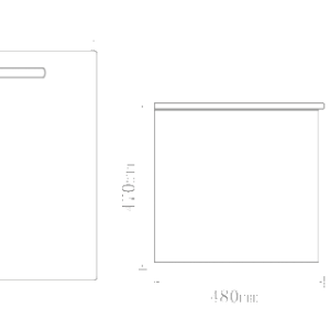 کابینت روشویی لوتوس مدل Blueberry 1200 پلان