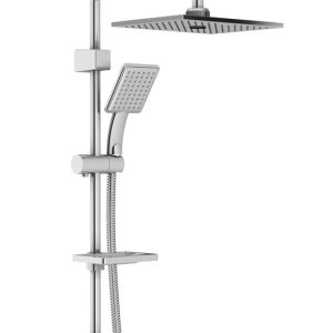 علم دوش مدل الما سفید کروم