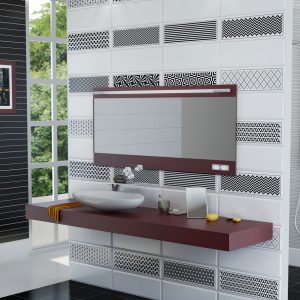 کاشی دیوار تبریز مدل ۶۰×۲۰ رانست