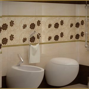 کاشی دیوار هرمس تبریز مدل 50×20 انیس قهوه ای