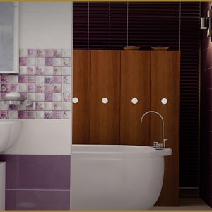 کاشی دیوار هرمس تبریز مدل 60×20 آلکورا بنفش