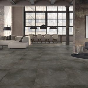 کاشی کف هرمس تبریز مدل 80×80 دیترویت گرافیت