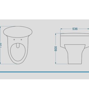 توالت فرنگی گلسار مدل کاکتوس