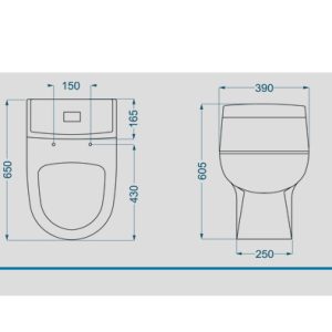 توالت فرنگی گلسار مدل ویکتوریا