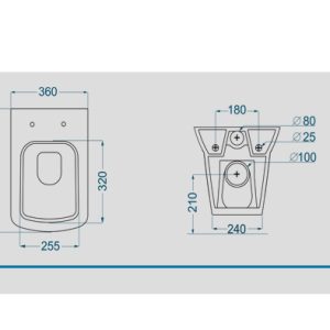 توالت فرنگی گلسار مدل گریس