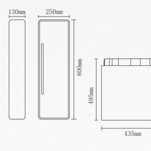 کابینت روشویی لوتوس مدل مدرن PV 060 پلان