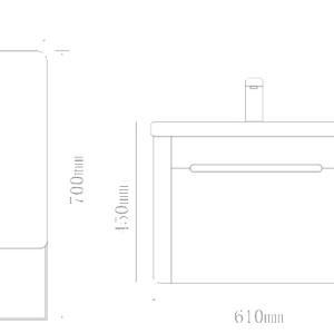 کابینت روشویی لوتوس مدل مدرن PV-208