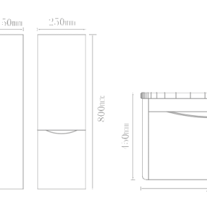 کابینت روشویی لوتوس مدل مدرن PV-4000