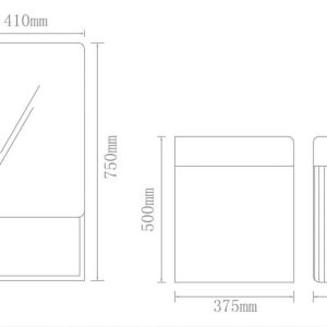 کابینت روشویی لوتوس مدل مدرن PV 5050
