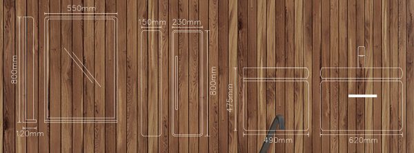 کابینت روشویی لوتوس مدل چوبی SD 6009